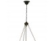 Kovový stropní držák lustru - 100 cm 3x E27 / Max 60W Clayre & Eef