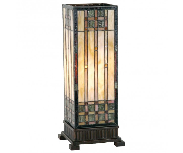 Stolní lampa Tiffany - 18*45 cm 1x E27 / Max 60W Clayre & Eef