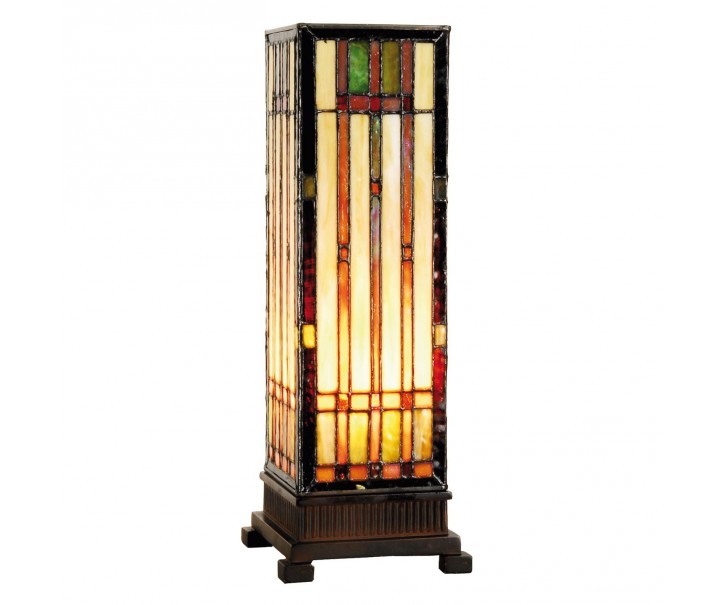 Stolní lampa Tiffany - 12.5*35 cm 1x E14 / Max 40W Clayre & Eef