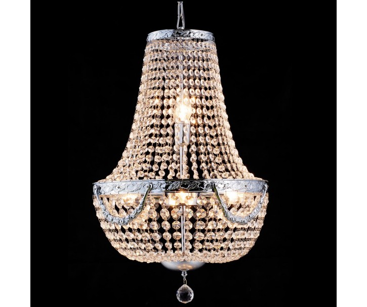 Křišťálový lustr Basile - 64-184 * Ø40 cm 6x E14/40w Clayre & Eef