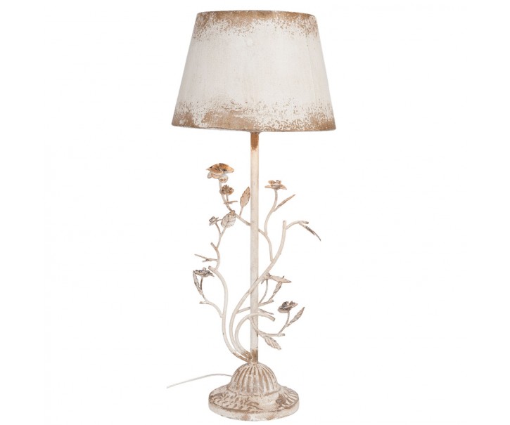 Vintage stolní lampa s růžemi - Ø 33* 79 cm / E27/60W Clayre & Eef
