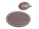 Taupe oválná vintage úchytka - 4*3*4 cm Clayre & Eef