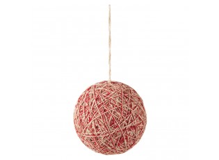 Textilní vánoční koule - Ø 12*12 cm