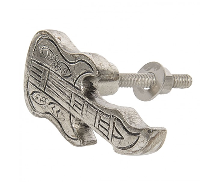 Nábytková kovová úchytka Kytara - 3*6 cm Clayre & Eef