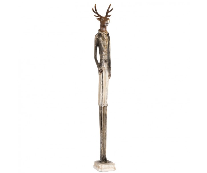 Dekorace postava jelen - 12*12*92 cm Clayre & Eef