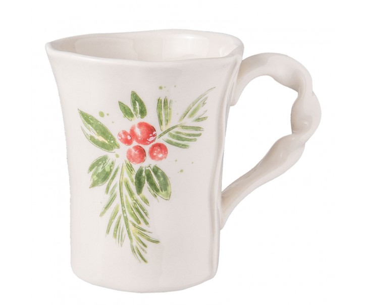 Nepravidelný hrneček se zatočeným uchem - 13*9*11 cm / 0,3L Clayre & Eef