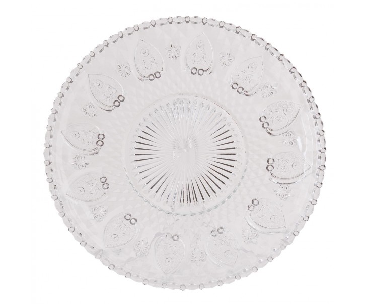 Skleněný dezertní talíř Honoré - Ø 25 cm Clayre & Eef