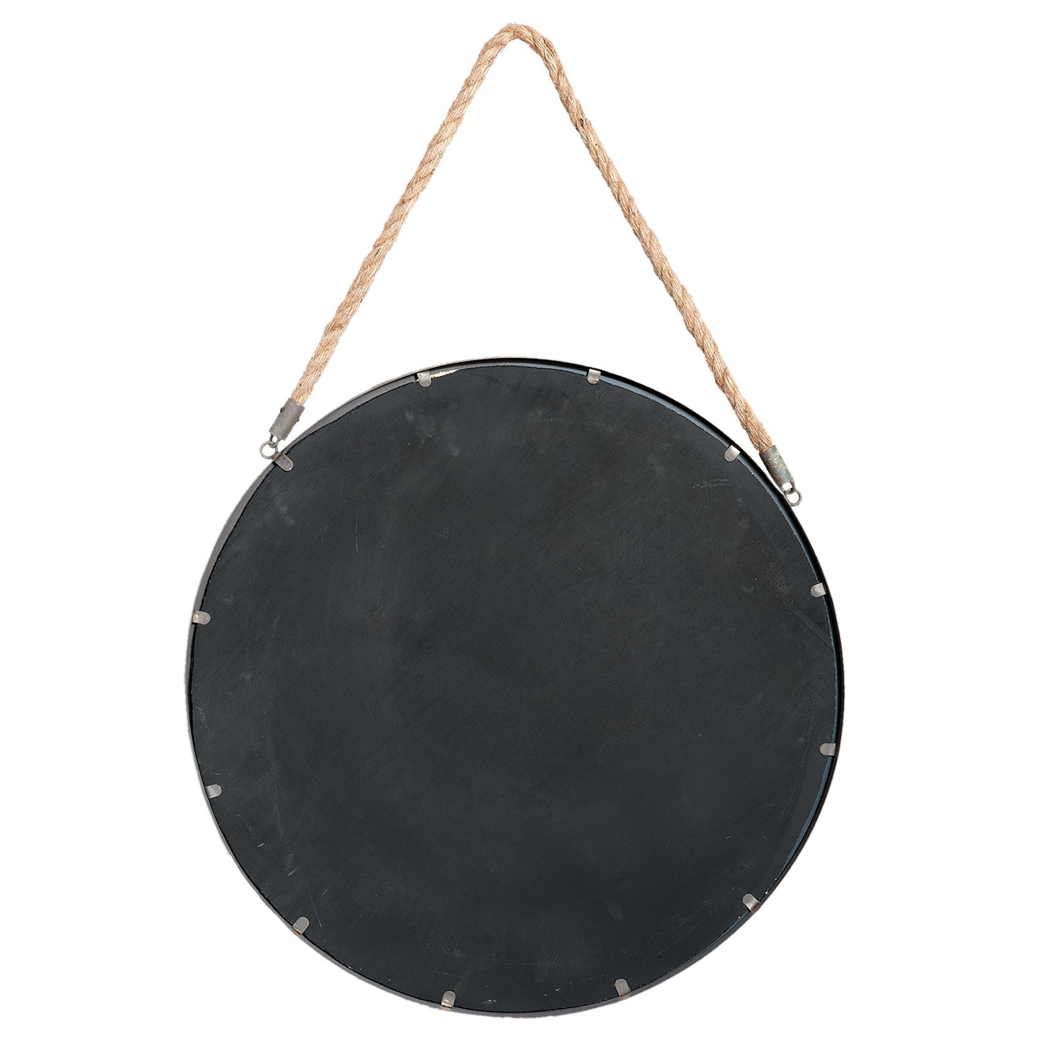 Kulaté zrcadlo v rámu s provazem - Ø 56*3 cm Clayre & Eef Kulaté zrcadlo v rámu s provazem - Ø 56*3 cm Clayre & Eef