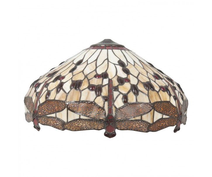 Stínidlo Tiffany Dragonfly yellow - Ø 49*28 cm Clayre & Eef