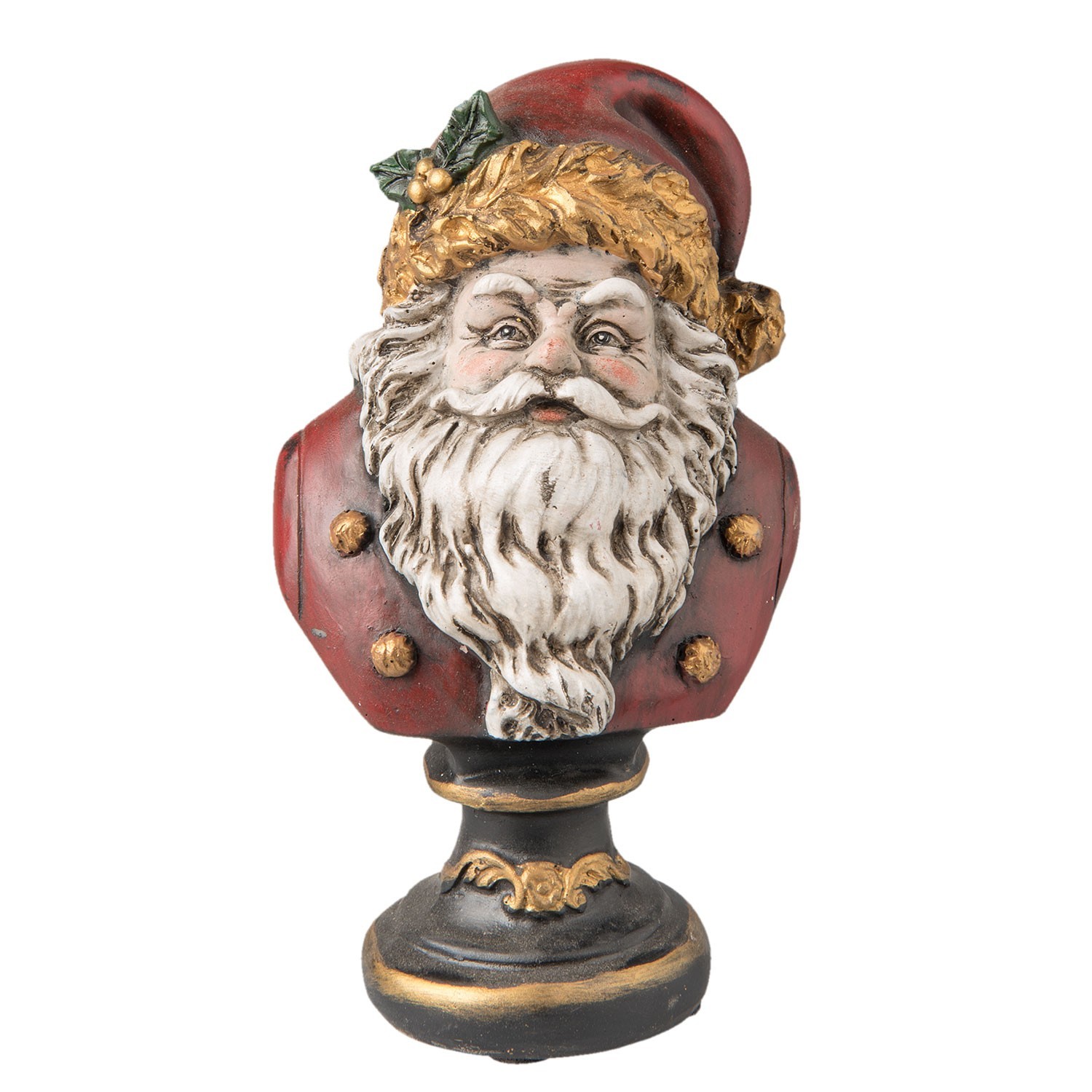 Dekorace bysta Santa - 9*8*15 cm Clayre & Eef Dekorace bysta Santa - 9*8*15 cm Clayre & Eef
