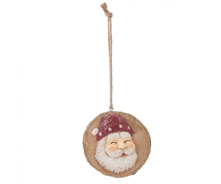 Vánoční ozdoba Santa - 10*2*11 cm Clayre & Eef