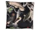 Černý sametový polštář s výplní Toucan - 45*45cm Clayre & Eef