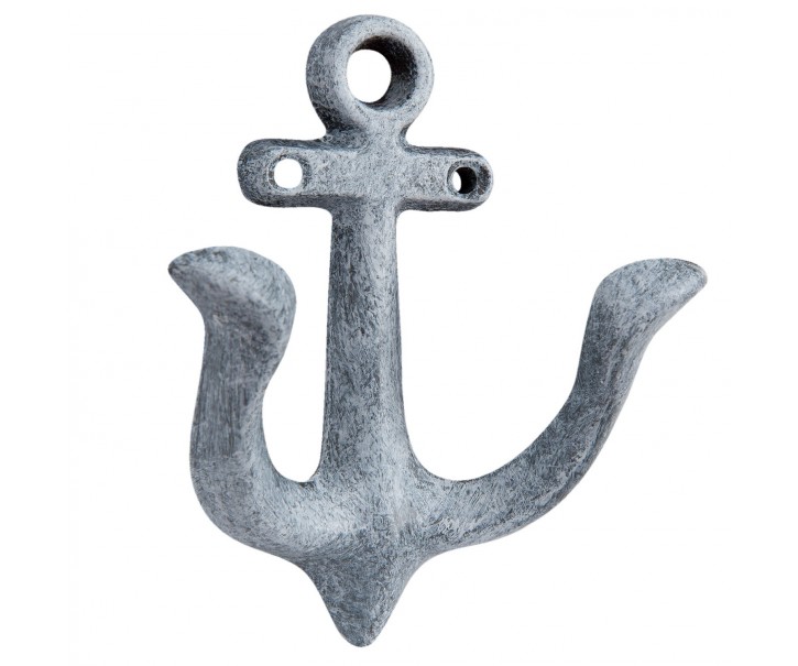 Nástěnný kovový háček Kotva - 9*4*11 cm Clayre & Eef