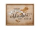 Nástěnný dřevěný obraz Adventure - 43*3*33 cm Clayre & Eef