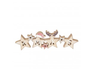 Vánoční dřevěná dekorace Xmas - 30*9*2 cm