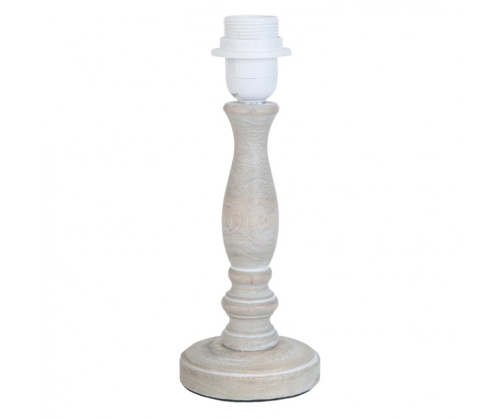 Přírodní dřevěná noha k lampě s patinou Terah - Ø16*28 cm Clayre & Eef