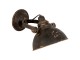 Nástěnná černá retro lampa - 21*30*19 cm E14/25W Clayre & Eef
