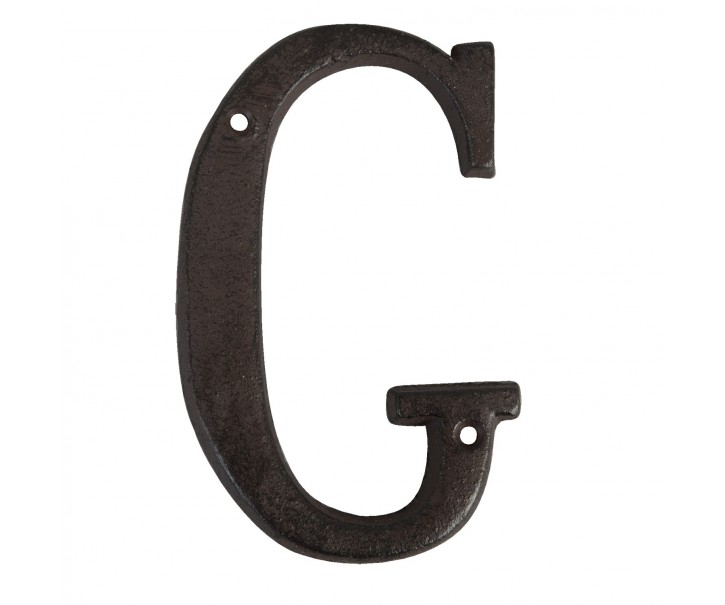 Nástěnné kovové písmeno G - 13 cm Clayre & Eef