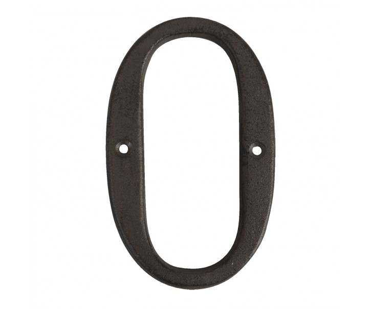 Nástěnné kovové písmeno O - 13 cm Clayre & Eef