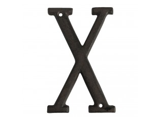 Nástěnné kovové písmeno X - 13 cm