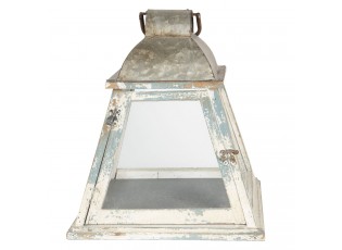 Dřevěná lucerna s patinou Cosette - 33*33*37 cm