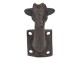Hnědý nástěnný háček Žirafa - 10*4*7 cm Clayre & Eef