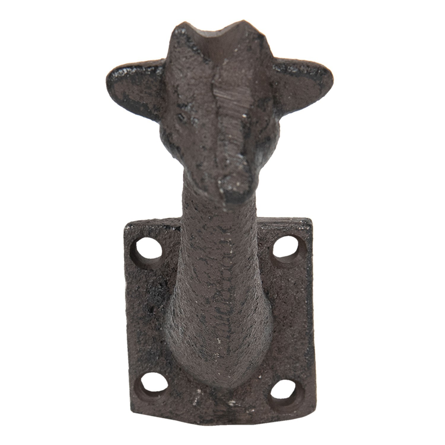 Hnědý nástěnný háček Žirafa - 10*4*7 cm Clayre & Eef Hnědý nástěnný háček Žirafa - 10*4*7 cm Clayre & Eef