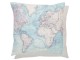 Povlak na polštář Map - 40*40 cm Clayre & Eef