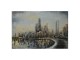 Nástěnný kovový obraz Skyline - 120*80*4 cm Clayre & Eef