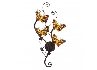Nástěnná lampa Tiffany Papillons - 32*68 cm G4/4*2W