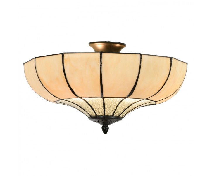 Stropní světlo Tiffany Champagne - Ø 46*25 cm E27/2*60W Clayre & Eef