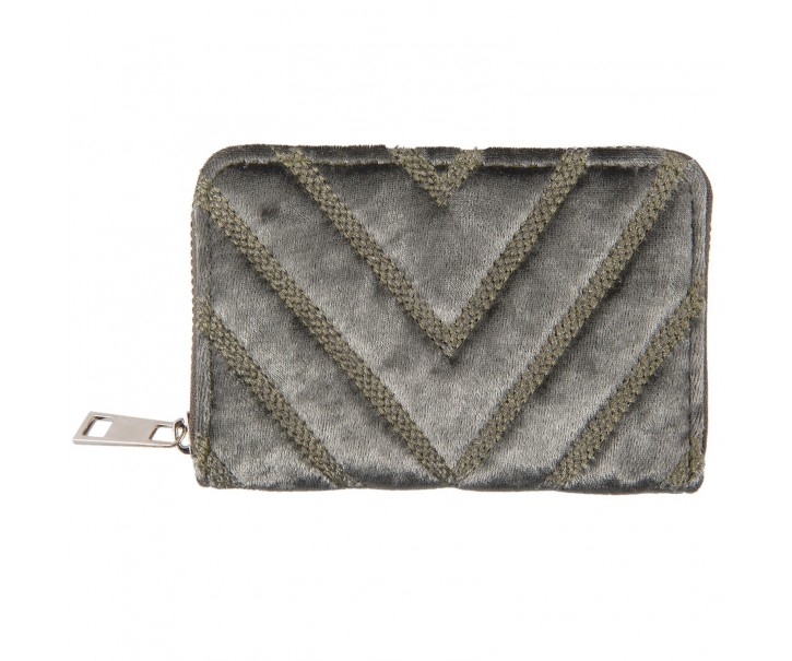 Zelená peněženka Vanni - 8*13 cm Clayre & Eef