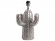 Stříbrná kovová stolní lampa Cactus -Ø 25*43 cm Colmore by Diga