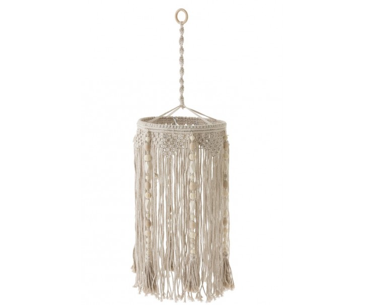 Boho Závěsné stínidlo s provázky Macrame - Ø 30*110 cm / E27