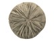 Khaki kulatý sametový polštář - Ø 38*8 cm Clayre & Eef