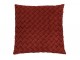 Vínový proplétaný polštář Rust - 43*43 cm J-Line by Jolipa
