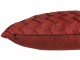 Vínový proplétaný polštář Rust - 43*43 cm J-Line by Jolipa