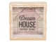 Dřevěná pokladnička Dream House - 15*5*15 cm Clayre & Eef