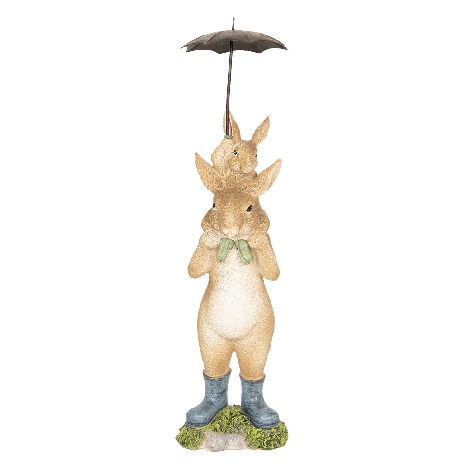 Dekorace králíci pod deštníkem - 8*7*25 cm