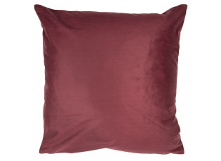 Vínový sametový povlak na polštář s květy - 45*45 cm