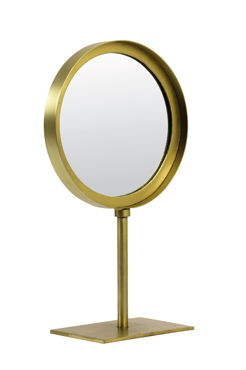 Bronzové kulaté stolní zrcadlo Lure antik bronze - 20*10*35 cm Light & Living Bronzové kulaté stolní zrcadlo Lure antik bronze - 20*10*35 cm Light & Living