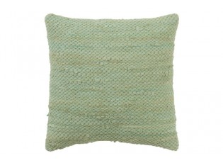 Zelený háčkovaný polštář z bavlny Crocheted - 45*45 cm
