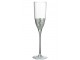 Sklenička na šampaňské Silver - Ø 7*26 cm J-Line by Jolipa