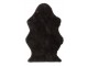 Černá chlupatá kožešina Pelt - 95*60 cm J-Line by Jolipa