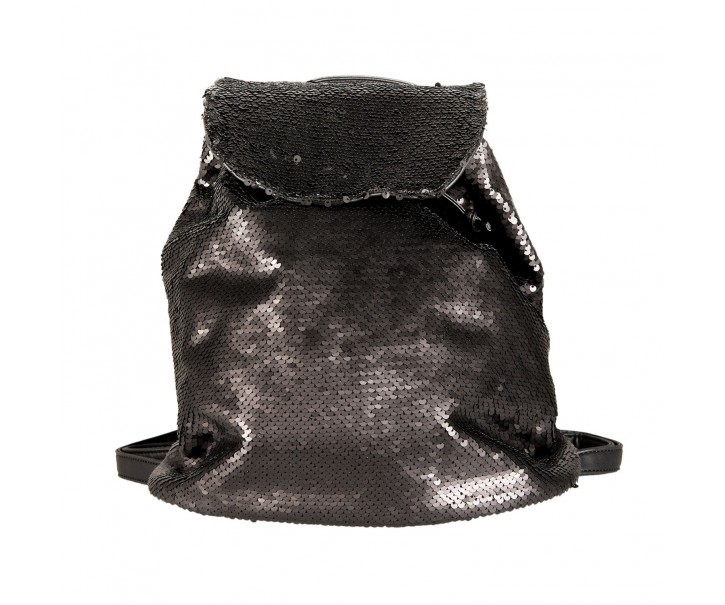 Černý batoh s flitry - 24*11*33 cm Juleeze