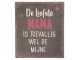 Nástěnná kovová cedule Liefste Mama - 13*15 cm Clayre & Eef