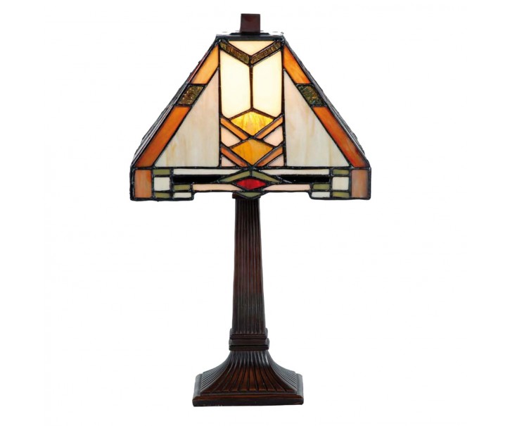 Stolní lampa Tiffany Arrow - 22*22*38 cm 1x E14 / Max 40W Clayre & Eef