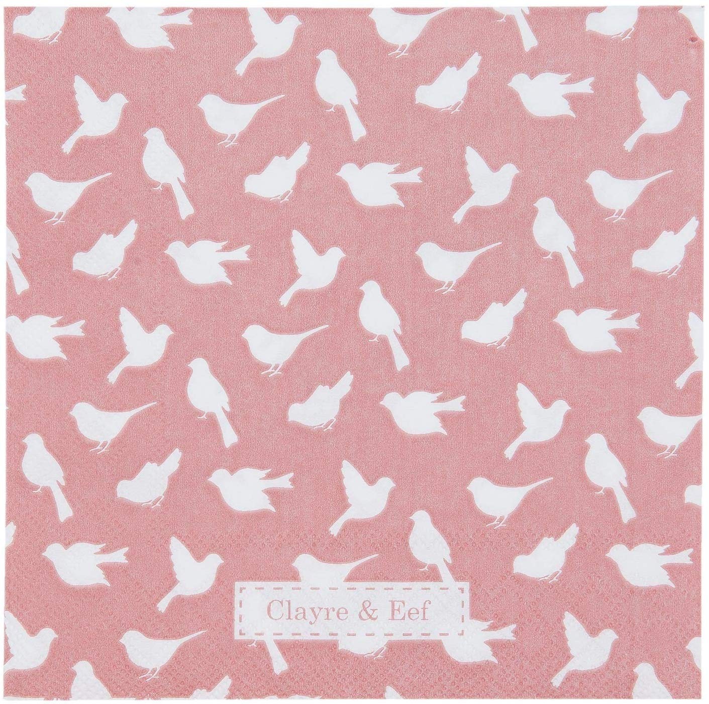 Papírové ubrousky s ptáčky Fly Away - 33*33 cm (20) Clayre & Eef Papírové ubrousky s ptáčky Fly Away - 33*33 cm (20) Clayre & Eef