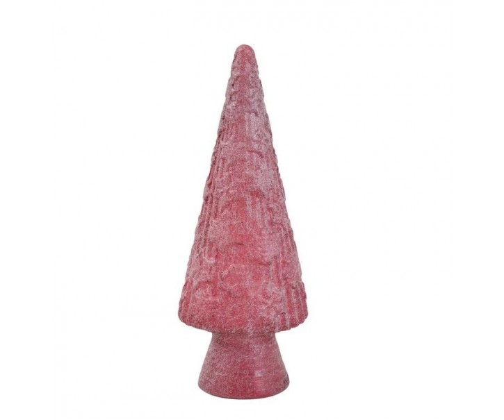 Dekorační růžový skleněný stromek - Ø 14*34 cm Light & Living