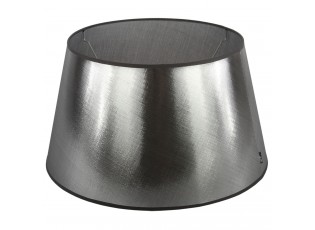 Stříbrno-černé stínidlo Azzuro drum - Ø20cm*11,5/ E27